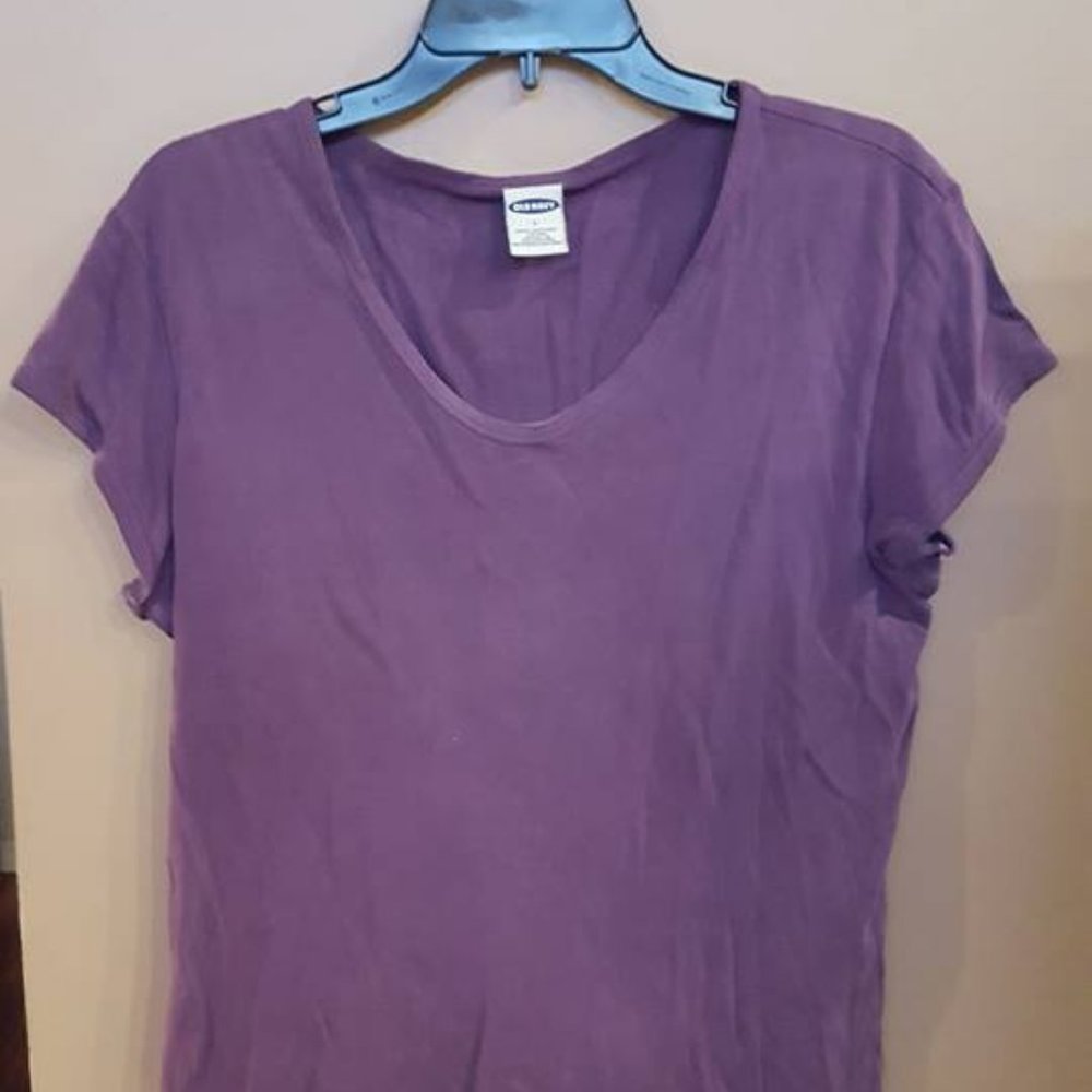 Old Navys Purple V Neck Top